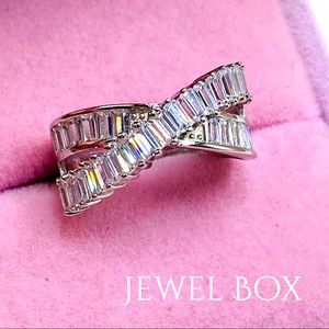 ❌ SOLD ❌  14k white gold ring 3 CT diamond band
